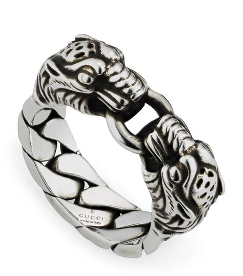 gucci silver tiger head ring|Gucci Silver Double Open Vintage Tiger Ring .